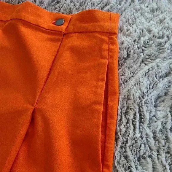COS orange mini skirt with pockets - Picture 5 of 11